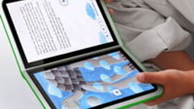 OLPC skroter dobbeltskjerm, blir tablet