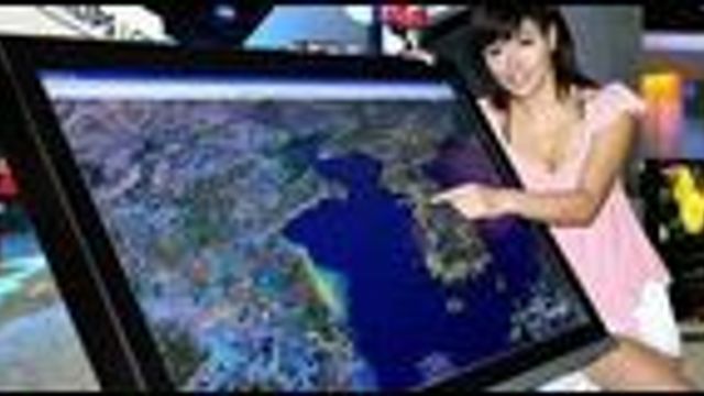 Viser multitouch-skjerm for TV-en