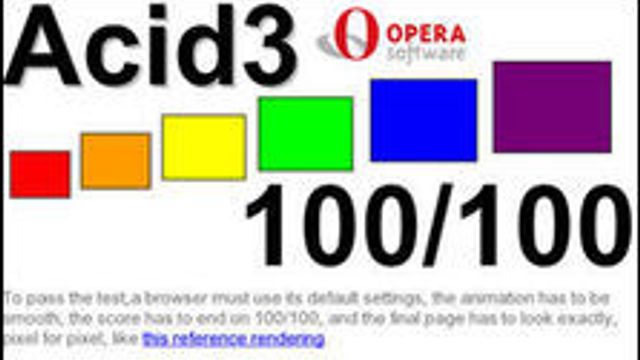 Opera tok full pott i Acid3-testen