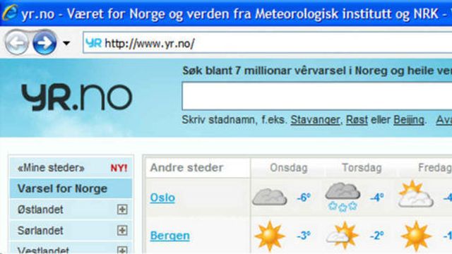 Nordmenn vil ha været på nett
