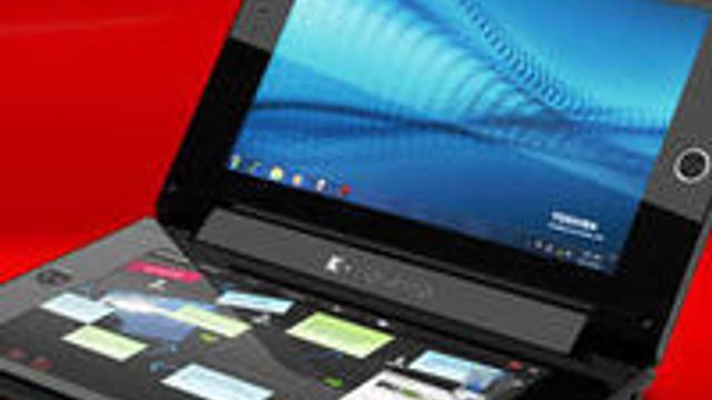 Toshiba med doble berøringsskjermer