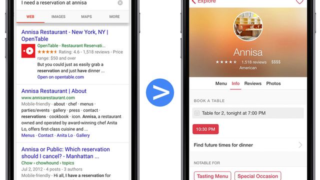 Google vil indeksere innholdet i iOS-apper
