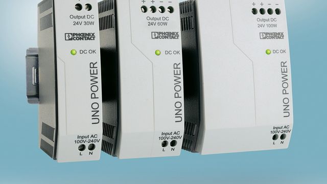 Phoenix Contacts Uno Power er laget for kompakte koblingsskap