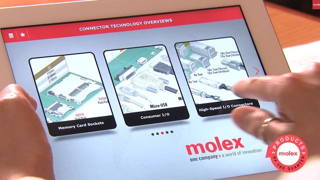 Molex slipper en app som dekker 90 produktfamilier.