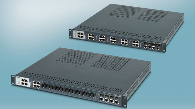 Nettverks-switcher for 19 tommers rack