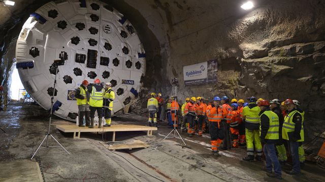 Tunnelboremaskinen «Jern-Erna» har havarert