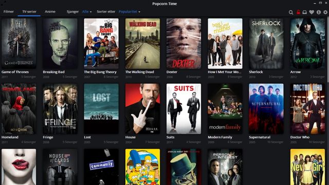 Flere og flere ser serier gratis med Popcorn Time, men er det lovlig?