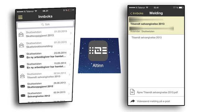 Får du igjen på skatten? Altinn-appen lar deg sjekke på et blunk