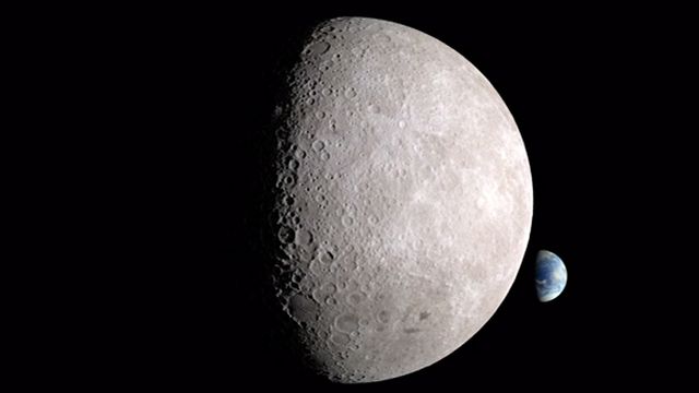 Fascinerende bilder viser jorden fra baksiden av månen