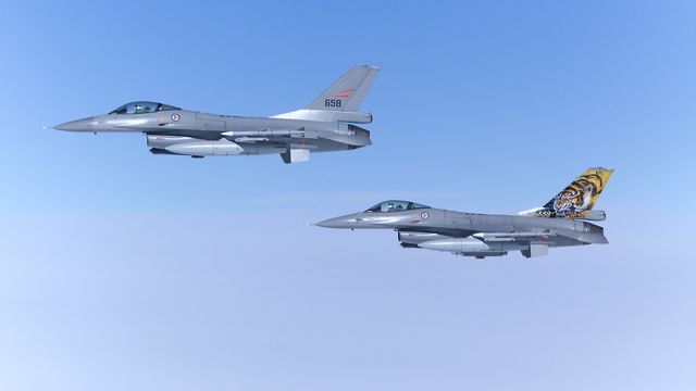 Nær 100 jagerfly i det nordiske luftrommet