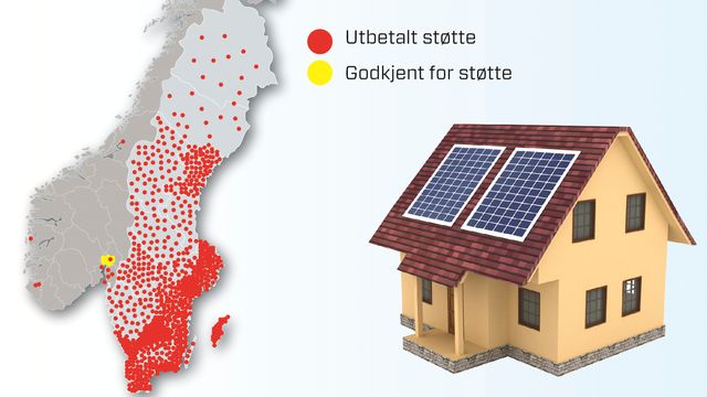 Mens svenskene står i kø for å installere solceller på taket, går det tregt i Norge