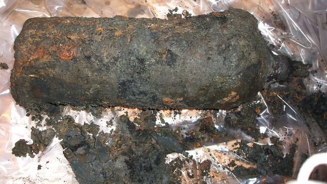 Har funnet sju tomme kvikksølvbeholdere ved vraket av U-864