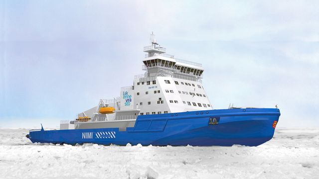 Finland bygger verdens første isbryter på LNG