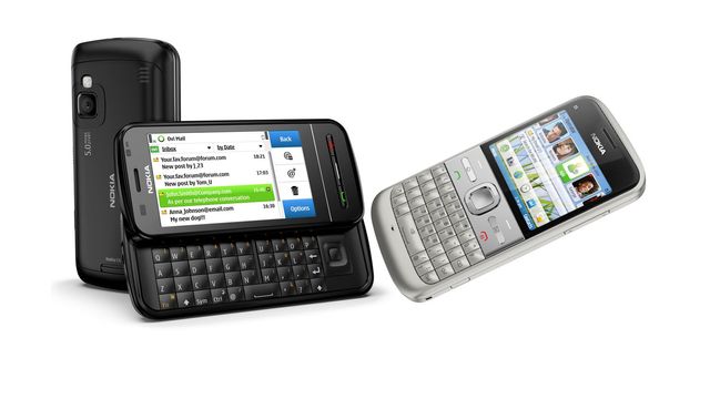 Unboxing av Nokia E5 og C6