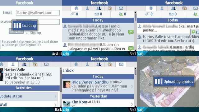 Facebook til Nokia E71 og E72