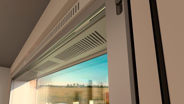 Disse vinduene fungerer både som ventilasjon og oppvarming