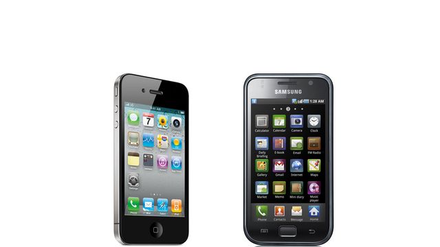 iPhone-skjerm eller Galaxy S-skjerm?