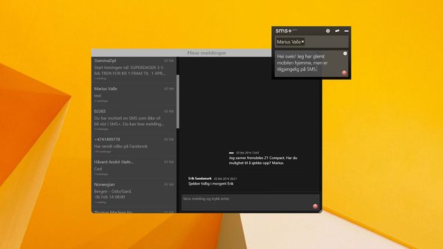 Denne lar deg sende og motta SMS på PC og iPad