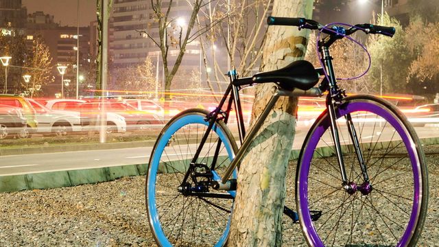 Denne sykkelen er sin egen lås