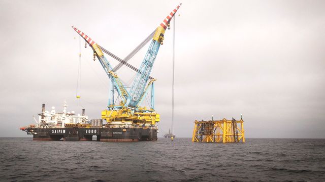 Jacketen Solveig er installert på Edvard Grieg-feltet