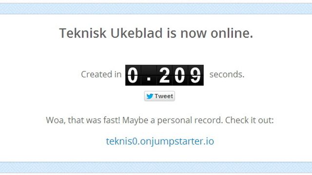 Jumpstarter gir deg en skalerbar webserver på under ett sekund