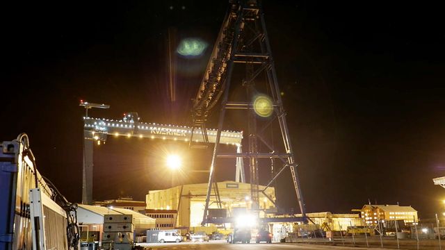 Kværner skal sprenge sin gamle gigantkran