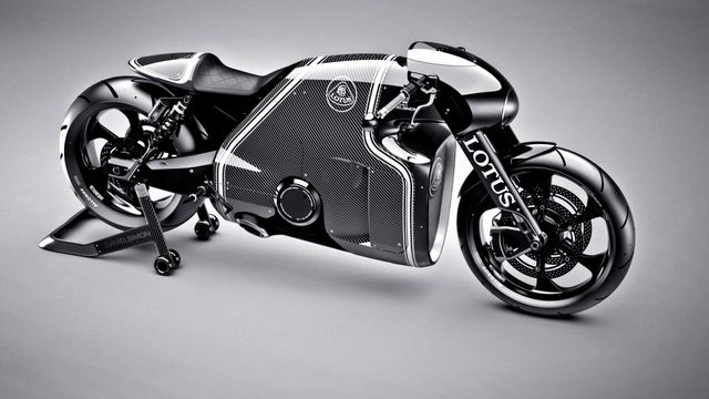 Se Lotus sin futuristiske motorsykkel