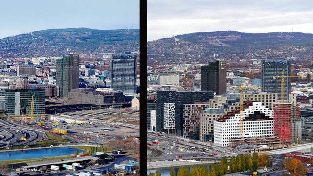 Så mye har Oslo forandret seg på bare seks år