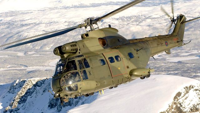 Nordmenn reparerer RAF-helikoptre