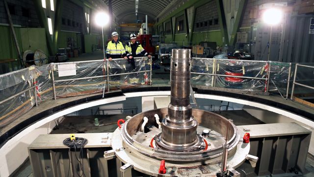 Bare rotoren i det nye aggregatet veier 450 tonn