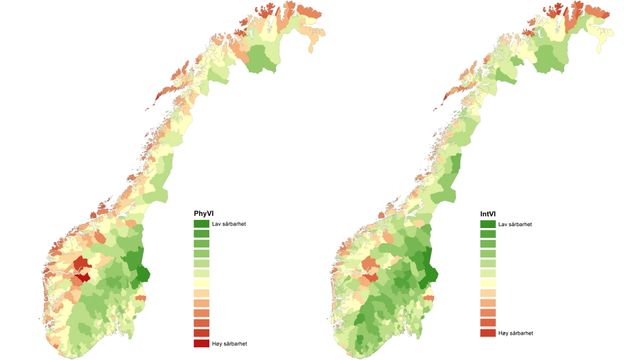 Dette er Norges mest sårbare kommuner