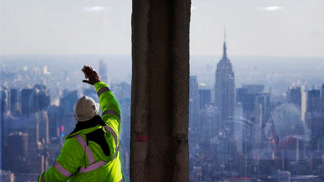 Se utsikten fra nye World Trade Center