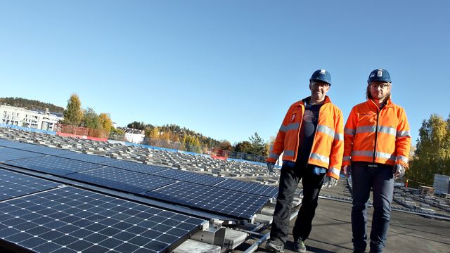 Bygger Norges første plusshus - med 1550 m2 solceller