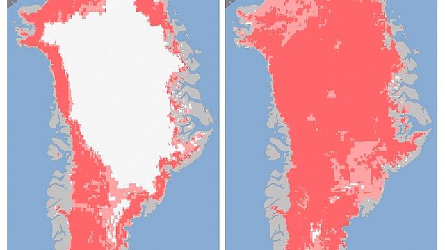 Isen på Grønland smelter raskere enn noensinne