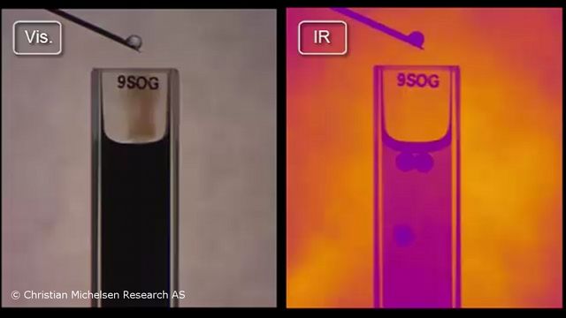 Kan se olje like klart som vann