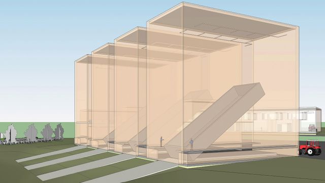 Forskningssenter blir en byggteknisk utfordring 