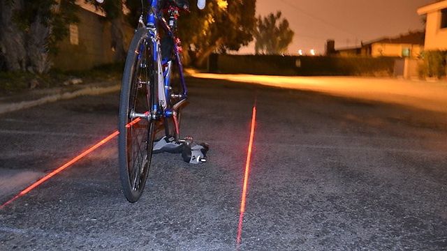 Lag ditt eget sykkelfelt med laser