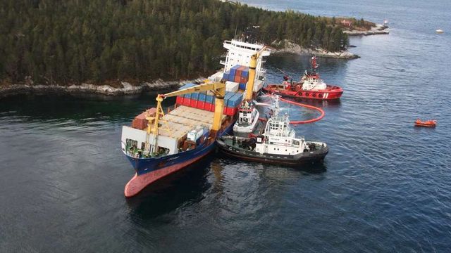 Celina grunnstøtte etter feilnavigering