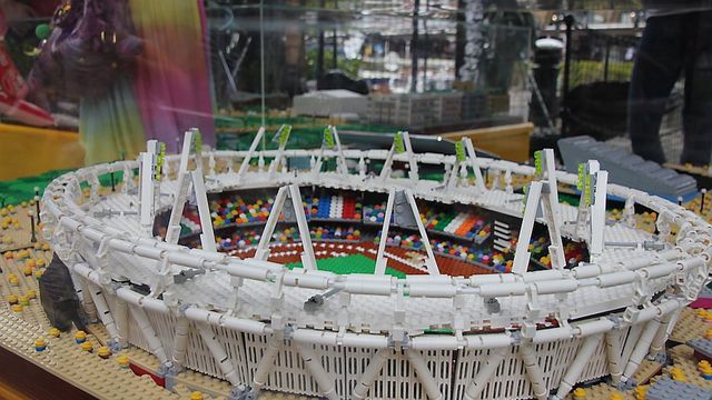 Bygget OL-parken i Lego