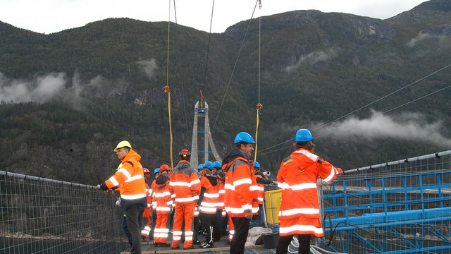 Catwalk over Hardangerfjorden