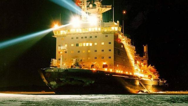 Radioaktivitet i isbryter nær Norge