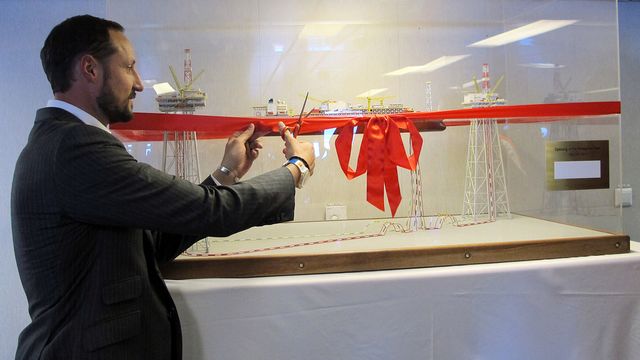 Kronprinsen åpnet Peregrino-feltet