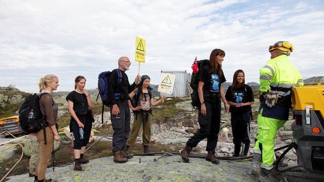 Aksjonistene nekter å gi seg i Hardanger