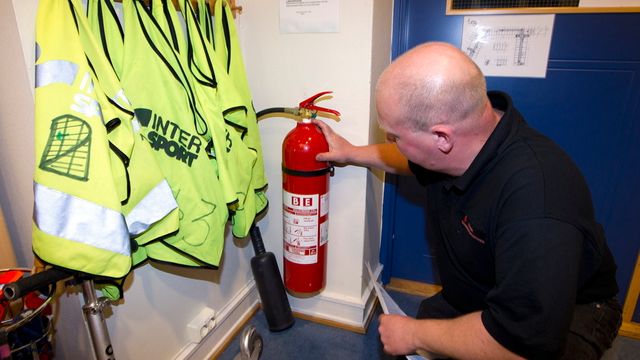 Brannslukkingsapparatene var helt ufarlige