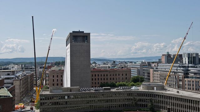 Rydding i Regjeringskvartalet helt til jul