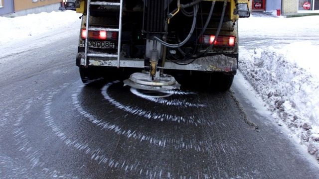 Mindre salt på norske veier