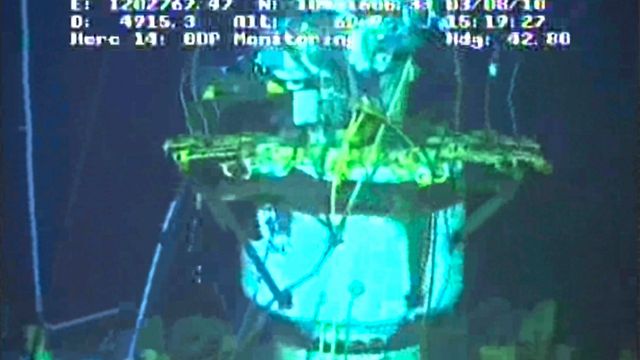 BP-brønn fylt med sement