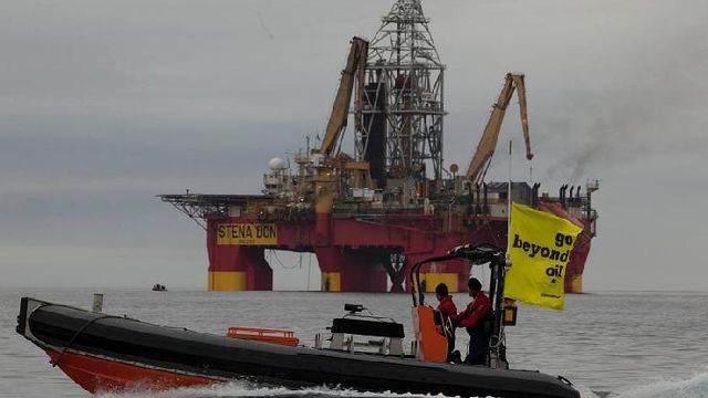 Fant olje ved Grønland