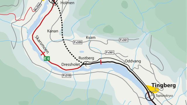 Jevn kamp om stor jobb på E 6