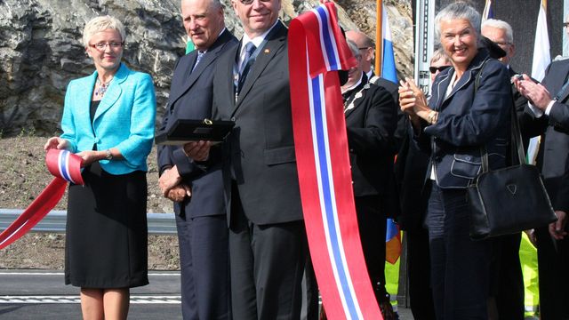 Feststemning rundt åpningen av nye E18 på Sørlandet